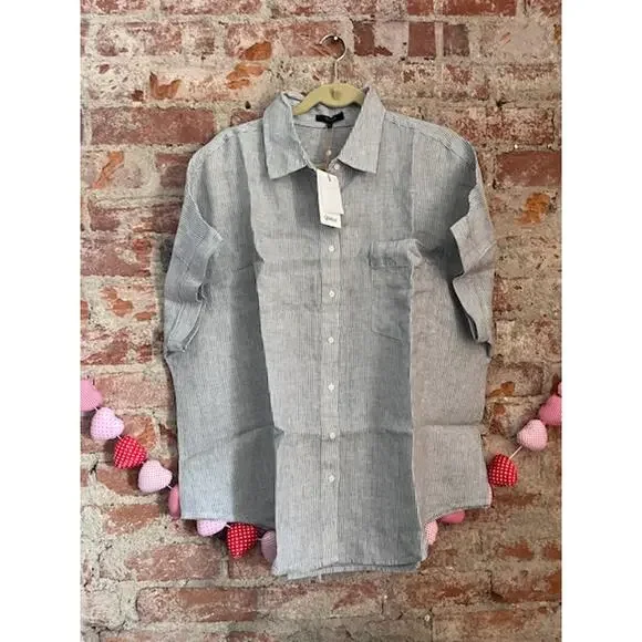 NWT Quince 100% European Linen Camp Shirt - Picture 1 of 3